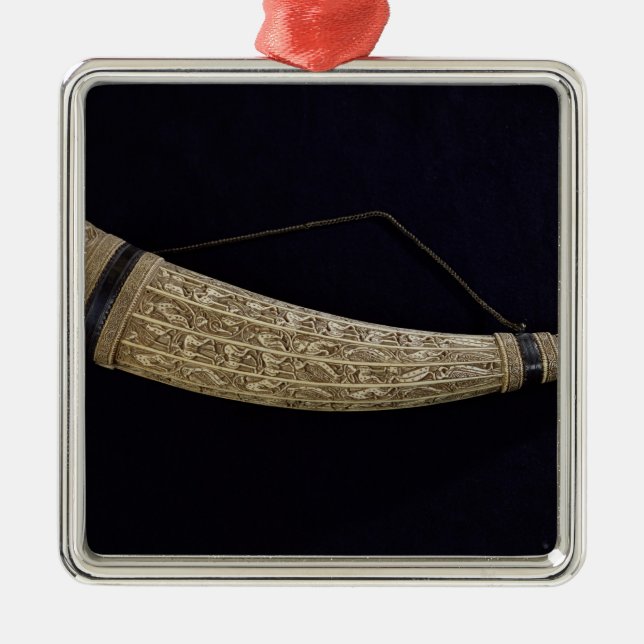 Oliphant of St. Hubert Metal Tree Decoration (Front)