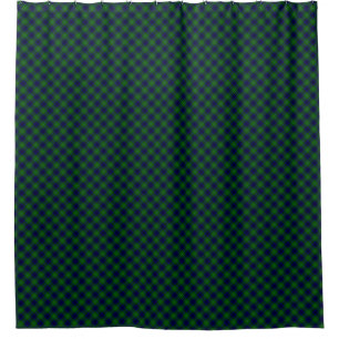 Oliphant tartan blue green plaid shower curtain