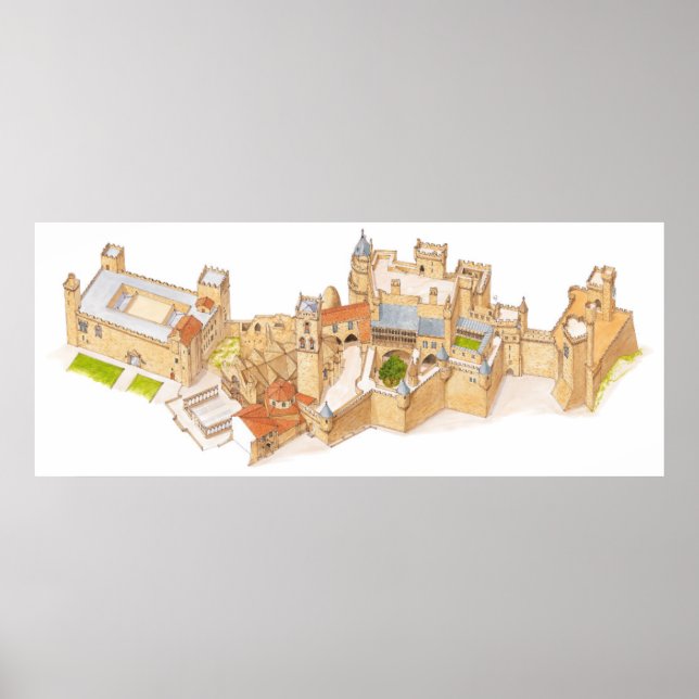 Olite Castle. Navarra Spain Poster (Front)