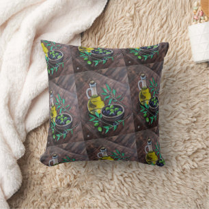 Olivas de Andalucía Painting by Alfred Fox Cushion