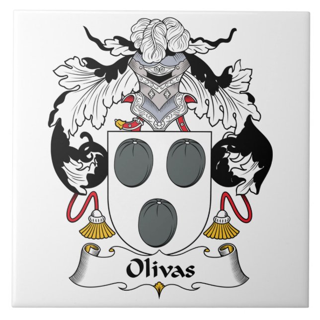 Olivas Family Crest Tile (Front)