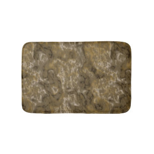 Olive Abstract Bath Mat