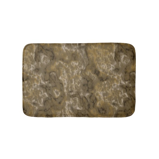 Olive Abstract Bath Mat (Front)