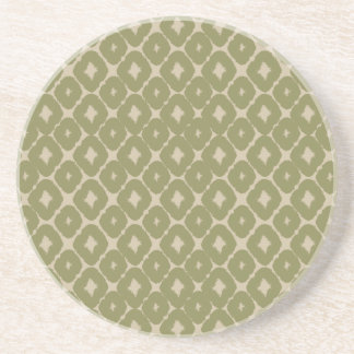 Olive and cream Boho Geometric Throw Pillow Coaster