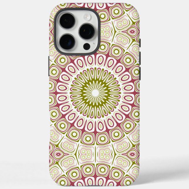 Olive and Rose Mandala Pattern Case-Mate iPhone Case (Back)