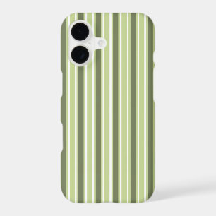 Olive and white candy stripes