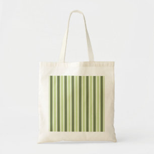 Olive and white candy stripes tote bag