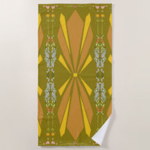 Olive Art Deco Gold Burst
