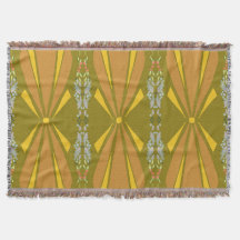 Olive Art Deco Gold Burst