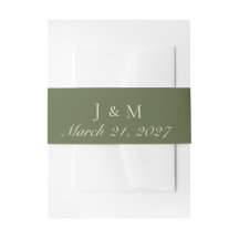 Olive & Beige Invitation