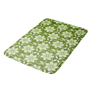 Olive Blossom Repeat Bath Mat