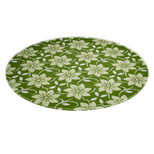 Olive Blossom Repeat Cutting Board