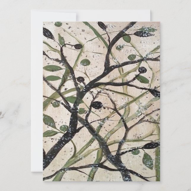 Olive Branch Abstract Art (Front)