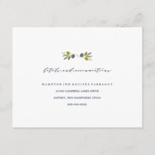 Olive Branch Boho Garden Hotel Card