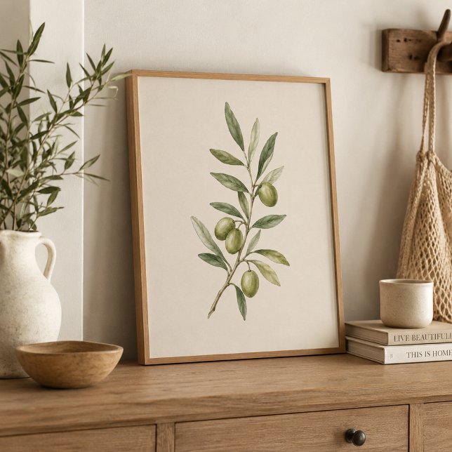 Olive Branch Botanical Art Print (Creator Uploaded)