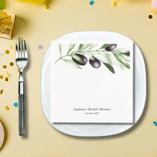 Olive Branch Bridal Shower  Napkin