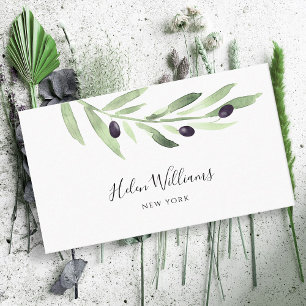 olive branch business card