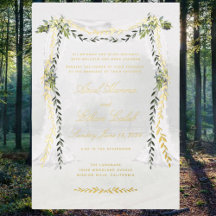 Olive Branch Chuppah Forest Wedding Gold
