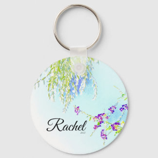 Olive branch clutch key ring