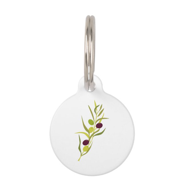 Olive Branch Pet Tag (Front)
