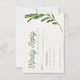 Olive Branch - Response Card