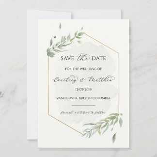 Olive Branch Save the Date Card