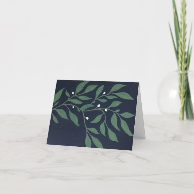 Olive Branch Thank You Card (Front)