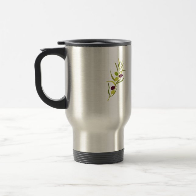 Olive Branch Travel Mug (Left)