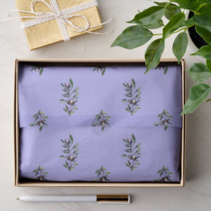 Olive Branch Watercolor Pattern  Tissue Paper