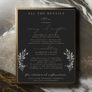 Olive Branch Wedding Details Enclosure Cards