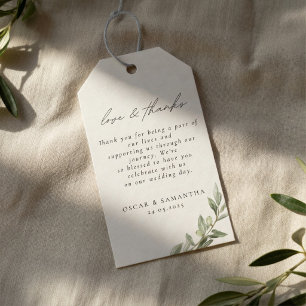 Olive Branch Wedding Elegant Greenery Gift Tags