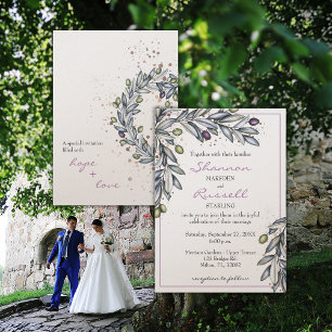 Olive Branch Wedding Invitation