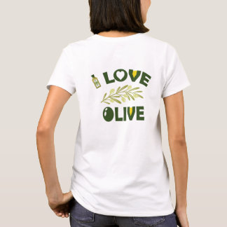 Olive Branches and Love - A Cute and Trendy T-Shirt