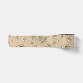 Olive Branches Kraft Eco Botanical Satin Ribbon