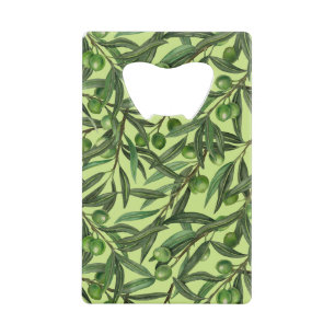 Olive branches on honeydew green