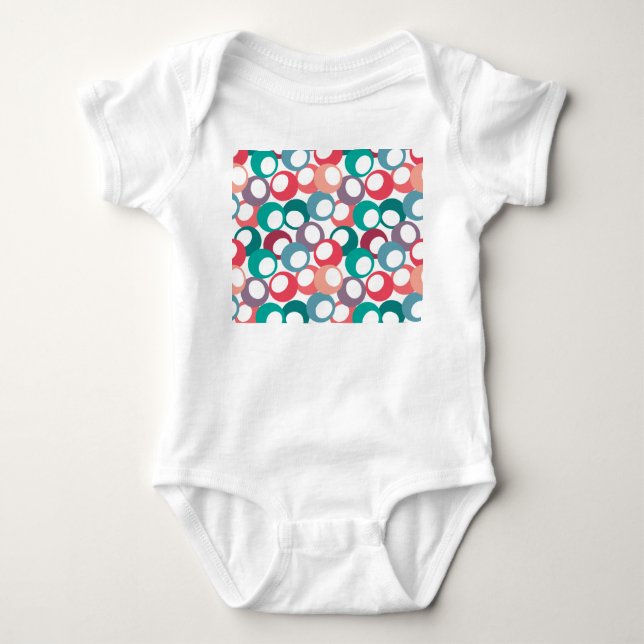 Olive Circles Baby Bodysuit (Front)