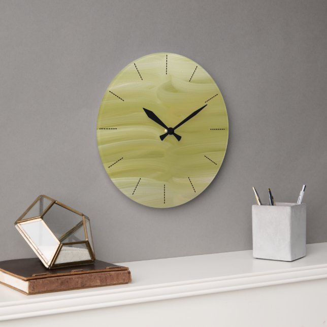 Olive colour large clock (Office)