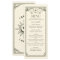 Olive Elegant Tarot Card Wedding Menu