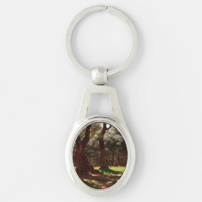 Olive Forest in Cap Saint Martin Key Ring (Front)