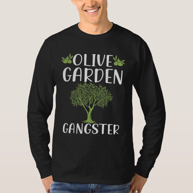 Olive Garden Gardening Men Women Olive Graphic Tee (Front)