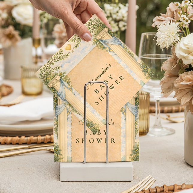 Olive Garden Greek Baby Shower Napkin (Creator Uploaded)