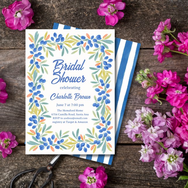 Olive Garland Bridal Shower Invitation (Creator Uploaded)