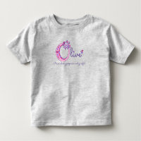 Olive girls name meaning letter O monogram apparel