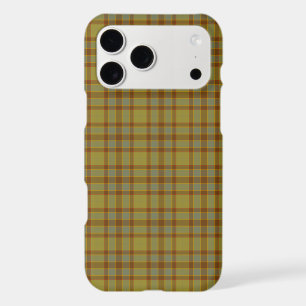Olive Gray Brown Orange Plaid Tartan iPhone Case