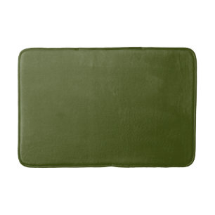 Olive Green Accent Colour Ready to Customise Bath Mat