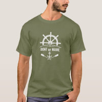 Olive Green Anchor Oars Ships Helm Boat or Name