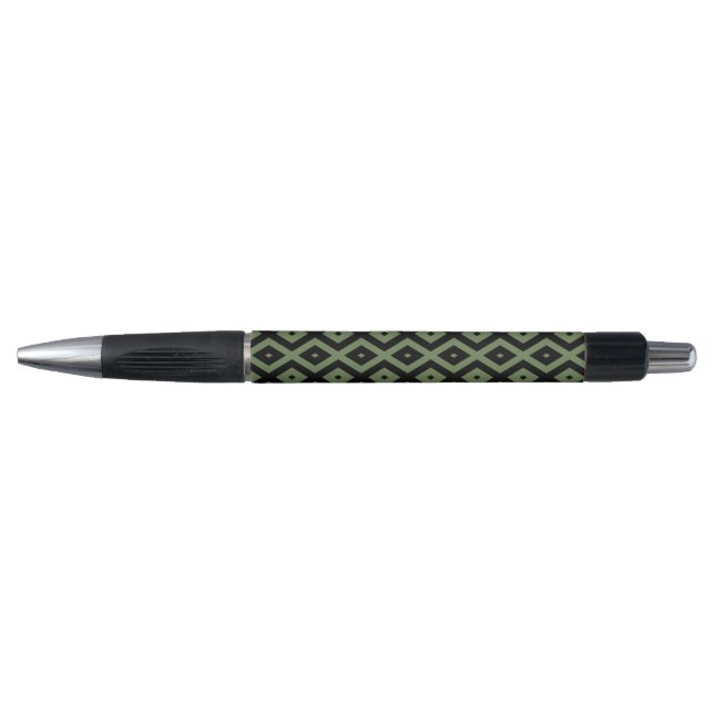 Olive green and black diamond pattern (Front)
