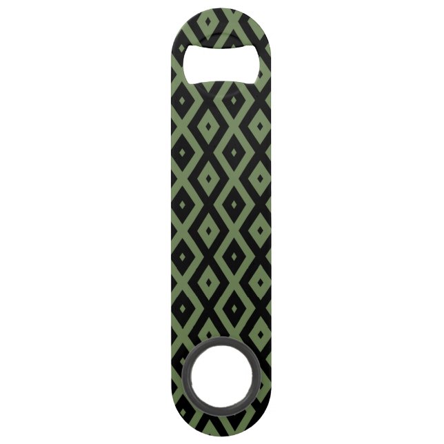 Olive green and black diamond pattern (Front)