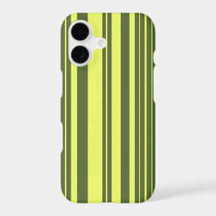 Olive Green and Lime Yellow Stripes