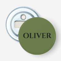 Olive Green and Minimalist Black Name